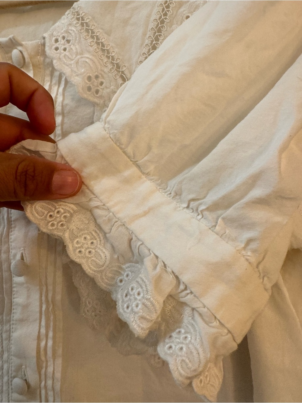 Reformation Cream Button-Up Top - Picture 9 of 10